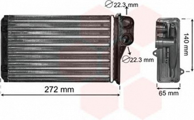 VAN WEZEL 40006292 -  Теплообменник, отопление салона